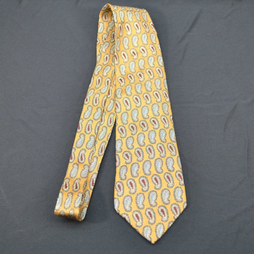 Joseph Abboud paisley tie - mustard yellow